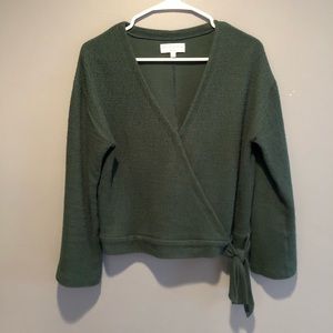 Madewell Texture & Thread Wrap Top